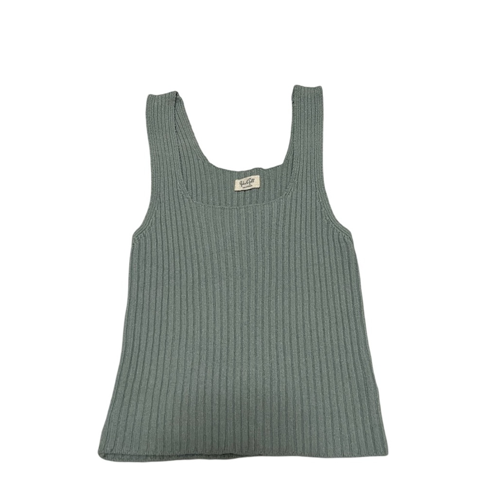 John Galt Green Rina Sweater Tank Top